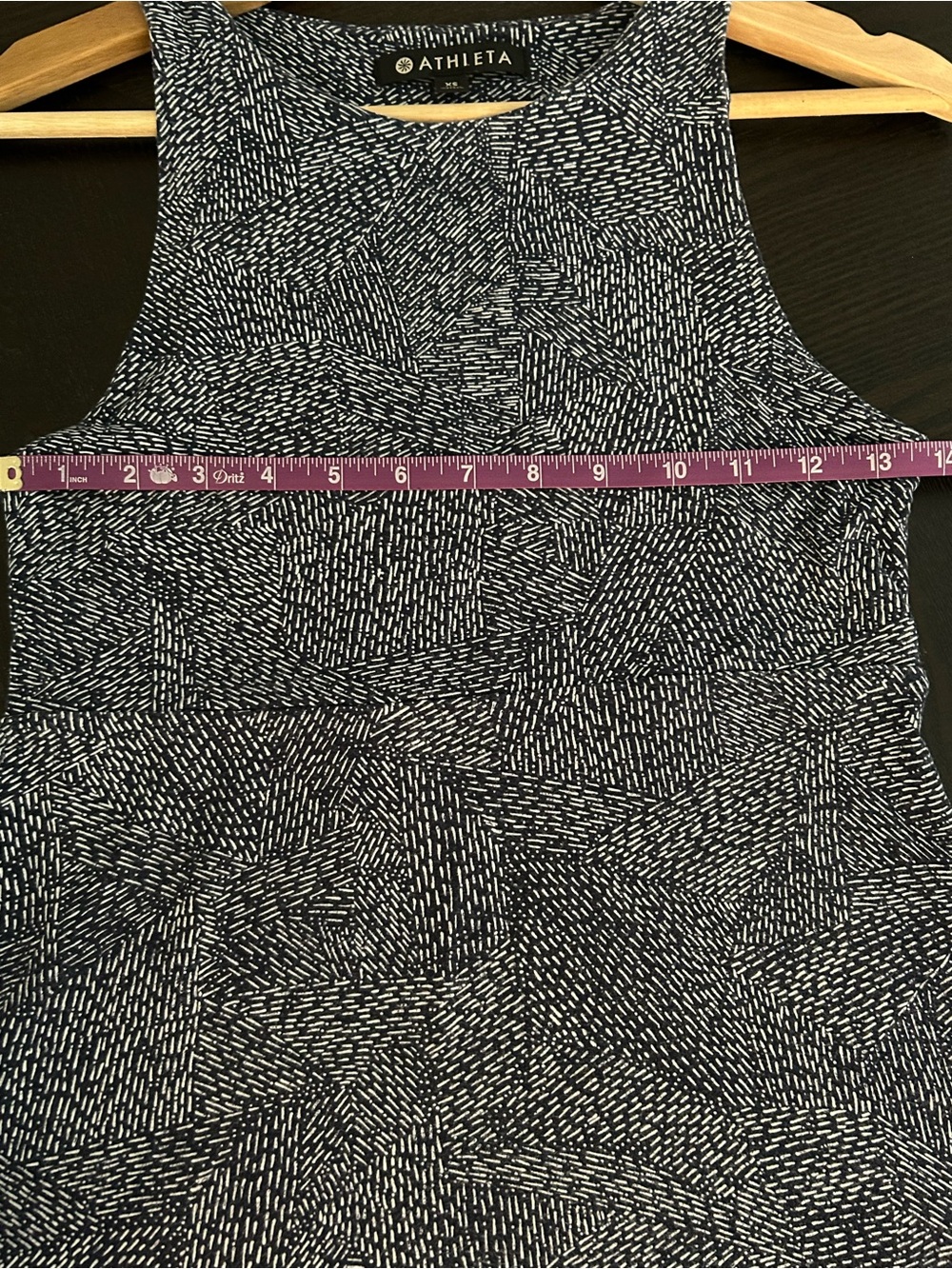 ATHLETA SANTORINI THERA DRESS NAVY BLUE/ WHITE SIZE XS - Picture 4 of 5